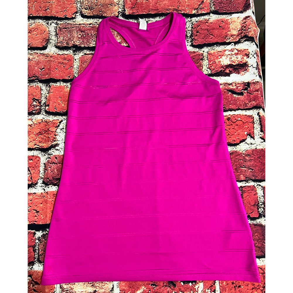 Athleta Racerback Pink / Fuscia Tank Top - Size XS Extra Small